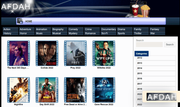 Afdah homepage
