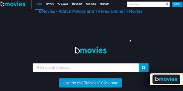 BMovies homepage