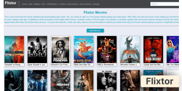 Flixtor homepage