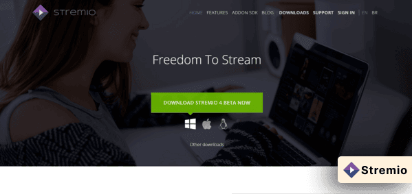 Stremio homepage