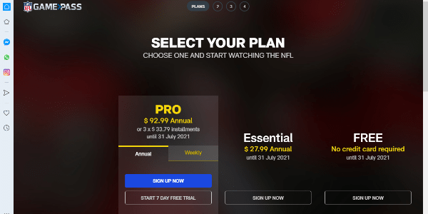 Step by step guide on how to watch NFL with VPN outside the US (Free version)-min