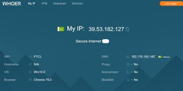 Whoer free proxy
