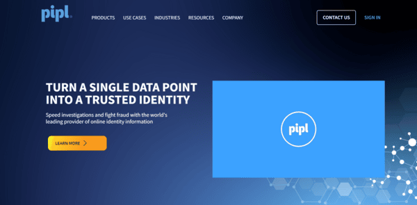 Pipl homepage