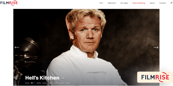 Filmrise homepage