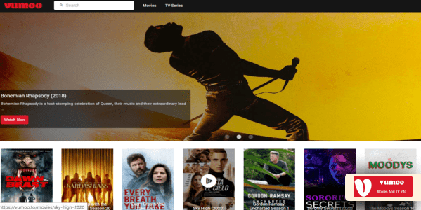 Vumoo homepage