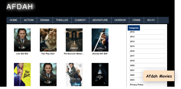 Afdah homepage